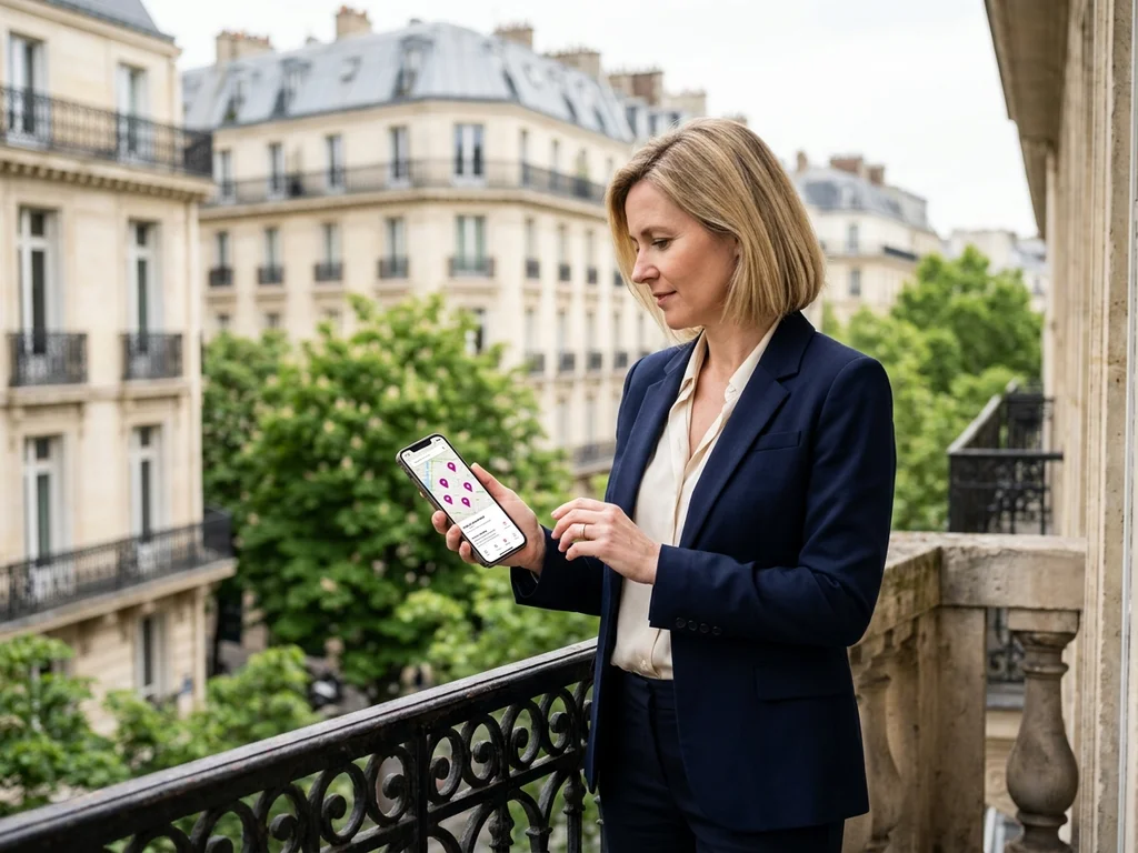 Cadre de Neuilly montrant l'importance de la visibilité locale sur smartphone pour une entreprise.
